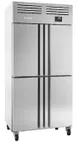 Infrico USA IRR-AGN604 25" 4 Half Solid Door Reach-In Refrigerator, 27 cu. ft., Top Mounted 1 image
