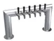 Krowne KPTU-6A Pass-Thru Beer Tower, 31" Countertop, 2-Column Stainless Steel, 6-Faucet, Air-Cooled 1 image