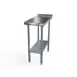 NBR Equipment TG-F2430 24" Open Base Work Table, Galvanized Base / 1-1/2" Backsplash / Upturn 1 image