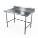 NBR Equipment TS-3024R5-X 30" Open Base Work Table w/ Side & Rear Crossrails - 5" Backsplash / Flyer 1 image
