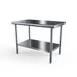NBR Equipment TS6-2424 24" Open Base Work Table, Stainless Steel Base / Flat Top 1 image