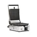 Omcan USA 11375 Single Sandwich Panini Grill w/ 9" x 10" Grooved Plates, 110V 1 image