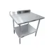 Sapphire Manufacturing SMTEB-3036G 36" Open Base Work Table with Undershelf, 5" B.splash / 18 Gauge 1 image
