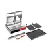 Sirman 34A3335105SI PD R PS Double Panini Grill w/ Removable Grooved Plates and Timer, 220V 1 image