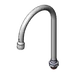 T&S Brass 133X-LAM Nozzle, Swivel, 10-5/16" H, 5-3/4" Spread, Gooseneck 1 image