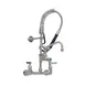 T&S Brass SMPF-8WLN-06-CR Mini Pre-Rinse Unit, 8" Wall Mount Mixing Faucet 1 image