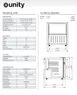 Unity U-CR1 17" Countertop Glass Door Refrigerator, 1.8 cu ft, Black Steel, 20" Depth, Eco R600, 110V 4 image