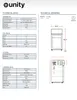 Unity U-CR2 16" Countertop Glass Door Refrigerator, 2 cu ft, White Steel, Shelves, Eco R600 2 image