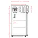 Unity U-CR2 16" Countertop Glass Door Refrigerator, 2 cu ft, White Steel, Shelves, Eco R600 4 image