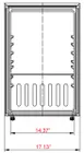Unity U-CR3 17" Refrigerator, 2.5 cu ft, Steel, 20" Depth, Shelves, R600 Refrigerant, 110V Plug‑Play 5 image