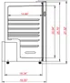 Unity U-CR3 17" Refrigerator, 2.5 cu ft, Steel, 20" Depth, Shelves, R600 Refrigerant, 110V Plug‑Play 6 image