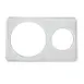 Winco ADP-610 2 Hole Steam Table Adapter Plate, (1) 6-3/8" Hole & (1) 10-3/8" Hole 1 image