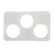 Winco ADP-666 3 Hole Steam Table Adapter Plate, (3) 6-3/8" Holes 1 image