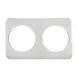 Winco ADP-808 2 Hole Steam Table Adapter Plate, (2) 8-3/8" Holes, Fits 7 Qt. Insets 1 image