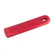 Winco AFP-2HR 5-1/2" Removable Silicone Pan Handle Grip / Sleeve for 10" and 12" Fry Pans - Red  1 image