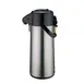 Winco AP-525 2.5 Liter Glass Lined Stainless Steel Airpot with Push Button 1 image