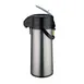 Winco AP-825 2.5 Liter Glass Lined Stainless Steel Airpot with Lever 1 image