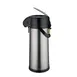 Winco AP-835 3 Liter Glass Lined Stainless Steel Coffee Airpot with Lever 1 image