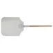 Winco APP-18L 36" Aluminum Pizza Peel with Wood Handle - 16" × 18" Blade 1 image