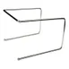 Winco APZT-789 Chrome Plated Steel Pizza Pan Stand, 6-1/2"H / Non-Slip Grip 1 image