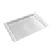 Winco AST-3S Display Tray, Full Size, 20-3/4" X 12-3/4", Rectangular, Silver with Snake skin Texture  1 image