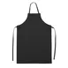 Winco BAW-2540BK Dishwasher Apron - 27.5" x 40", lightweight nylon/PVC/polyester microfiber, black Chef style 1 image