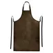 Winco BAW-2740BN Dishwasher Apron - 27-1/2" x 40", Heavyweight Water-Resistant Vinyl, Signature Chef, Green Microfiber 1 image