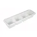 Winco BC-4P White Plastic Bar Condiment Holder w/ (4) Compartments 1 image