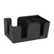 Winco BC-6 Black Plastic Bar Caddy 1 image