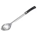 Winco BHPN-15 15" Stainless Steel Perforated Basting Spoon with Black Plastic Handle 1 image