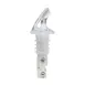 Winco BMP-2100C Bar Maid 1 oz Liquor Pourers, Clear Plastic, No Collar, Wide Cork Spout - 12/Pack 1 image