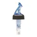 Winco BMP-5150B Bar Maid Liquor Pourer, 1.5 oz, Blue Spout, Plastic, Black Collar - 12/Pack 1 image