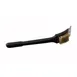 Winco BR-12 Black 12" Grill Brush with Brass Wire 1 image