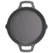 Winco CASD-10 FireIron 10 1/4" Round Cast Iron Pre-Seasoned Induction Skillet w/ Dual Handle 1 image