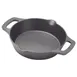 Winco CASD-8 FireIron 8" Round Cast Iron Pre-Seasoned Induction Skillet w/ Dual Handles 1 image