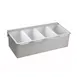 Winco CDP-4 Condiment Dispenser, 4-Compartment 1 image