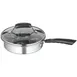 Winco CEP-4 4 Cup Non-Stick Induction Ready Stainless Steel Egg Poacher Set 1 image