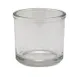 Winco CJ-7G Clear Glass 7 oz Condiment Jar, 3" Diameter x 3" Height, Round Shape - 1 Dozen 1 image