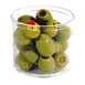 Winco CJ-7P 7 oz Clear Round Plastic Condiment Jar, Clear Finish - 1 Dozen 1 image