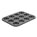 Winco CMF-12M 12 Cup Carbon Steel Mini Muffin Pan,10"L x 7-3/4"W pan / PFOA-free 1 image