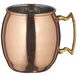 Winco CMM-20 20 oz. Moscow Mule Mug with Brass Handle & Smooth Copper Finish 1 image