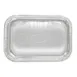 Winco CMT-1812 18" x 12" Rectangular Embossed Chrome Plated Metal Catering Tray 1 image