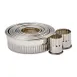Winco CST-1 11-Piece Fluted Steel Cookie Cutter Set, 1"-3½" Dia. x 1" H, Storage, Rust-Resist 1 image