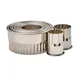 Winco CST-12 11-Piece Stainless Cookie Cutter Set, 1-3/8"-4" Dia., 2" H, Fluted, Container 1 image