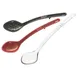 Winco CVPS-15R Red 15" Polycarbonate 1 1/2 oz. Perforated Serving Spoon 1 image