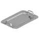 Winco DDSH-101S 6 5/8" x 4 1/4" Stainless Steel Rectangular Mini Serving Platter with Handles 1 image