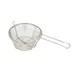 Winco FBRS-8 8 1/2" x 4 1/4" Nickel-Plated Round Mesh Fry Basket 1 image