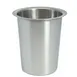 Winco FC-SL 4" Round Solid Flatware Cylinder, Stainless Steel 1 image