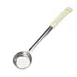Winco FPP-3 3 oz. One-Piece Perforated Food Portioner, Ivory Handle 1 image