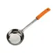 Winco FPPN-8 8 oz. One-Piece Perforated Food Portioner, Orange Handle, Prime 1 image
